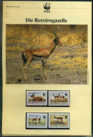 Burkina Faso WWF Komplettes Kapitel Postfrisch MK FDC Rotstirngazelle #GI407 - Burkina Faso (1984-...)