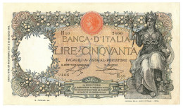50 LIRE CAPRANESI BUOI TESTINA DECRETO 24/11/1917 BB+ - Regno D'Italia – Other
