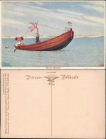 Kinder Künstlerkarte Auf Der Weltreise Sommerurlaub Auf See 1913 - Portraits