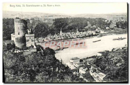 CPA Burg Katz St Goarshausen U St Goar A Rhein - St. Goar