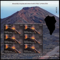 España Spain Minipliego 99 2022 Efemérides. Erupción Volcán Cumbre Vieja MNH - Blocs & Hojas