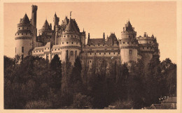 FRANCE - Pierrefonds (Oise) - Le Château Côté Est - Vue Générale - Vue De L'extérieur - Carte Postale Ancienne - Pierrefonds