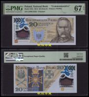 Poland 20 Zlotych 2014, Polymer, Commemorative, Lucky Number 5555, PMG67 - Pologne