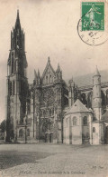 FRANCE - Senlis - Façade Occidentale De La Cathédrale - Vue Face à L'entrée - Vue De L'extérieur- Carte Postale Ancienne - Senlis