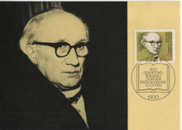 Germany Deutschland 1985 Maximum Card, 100. Geburtstag Romano Guardini, Catholic Priest, Author, Canceled In Bonn - 1981-2000