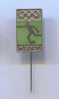 Football Soccer Futbol Calcio - Olympic Games Olympiade Moscow 1980. Vintage Pin Badge Abzeichen, Enamel - Football