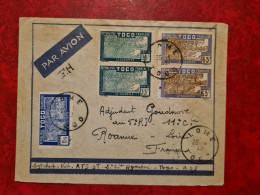 Lettre / Carte   TOGO LOME 1942 FRANCHISE MILITAIRE N0 70 ET 75 - Togo (1960-...)