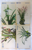 PHONECARD -  China Orchid Set Of 4 Phonecards - Chine