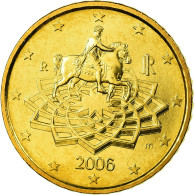 Italie, 50 Euro Cent, 2006, SPL, Laiton, KM:215 - Italien