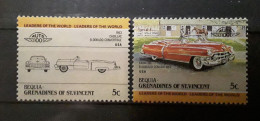 BEQUIA GRENADINAS COCHES 1984 Mi 42/3 MNH - Coches