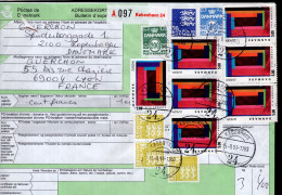 Danimarca (1993) - Bollettino Pacchi Per La Francia, Con Ricevuta Di Consegna - Lettres & Documents