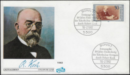 Allemagne 1982 Y&T 954 Sur FDC.  Lutte Contre La Tuberculose, Découverte Du Bacille Par Robert Koch - Malattie