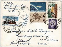 Vereinigte Staaten / USA 1963, Air Mail Philadelphia - Olten (Schweiz) - Covers & Documents