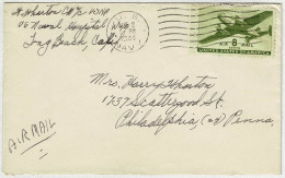 Vereinigte Staaten / USA 1944, Brief Air Mail U. S. Navy - Philadelphia - Briefe U. Dokumente