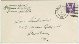 Vereinigte Staaten / USA 1944, Brief Rummerfield, Win The War - Storia Postale