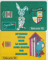 TC30 - 2 TELECARTES, Pour 1 € - Non Classés