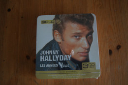 JOHNNY HALLYDAY LES ANNEES VOGUE COFFRET METAL 3 CD NEUF SCELLE VALEUR+ - Rock