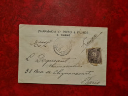 Lettre / Carte   SAO THOME ENTETE PHARMACIA V. PINTO ET FILHOS 1907 - São Tomé Und Príncipe