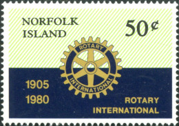 Norfolk Island 1980 SG235 50c Rotary International MNH - Isola Norfolk