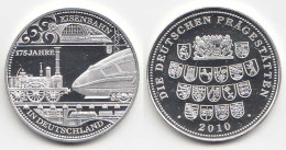 Medaille 175 Jahre Eisenbahn - RS Deutsche Prägestätten Ø 32 Mm Gew 10,5 G - Ohne Zuordnung