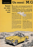 Tintin : Collection TINTIN-AUTO : La M.G. "MIDGET" 1100. ( Voir PHOTOS ). - Publicités