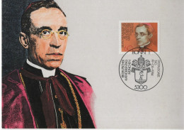 Germany Deutschland 1984 Maximum Card, Deutscher Katholikentag Munchen, Eugenio Pacelli Papst Pius XIL Pope Papa, Bonn - 1981-2000