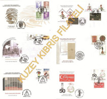 2013 TURKISH CYPRUS ZYPERN CHYPRE "Complete Year Of FDC's" FDC - Cartas & Documentos