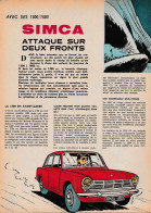 Tintin : Collection TINTIN-AUTO : SIMCA 1300 Et 1500. ( Voir PHOTOS ). - Publicités