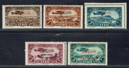 Syrie. 1936. Foire De Damas. N° 69 A à 69 E* TB. - Airmail