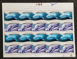 Korea Mexico Joint Issue Whale 2012 Marine Life 50th Diplomatic (sheetlet) MNH - Corée Du Sud