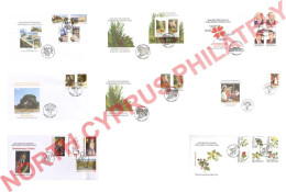 2011 TURKISH CYPRUS ZYPERN CIPRO CHYPRE "Complete Year Set Of FDC's" FDC - Briefe U. Dokumente