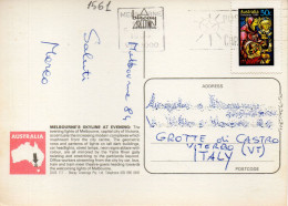 Philatelic Postcard With Stamps Sent From AUSTRALIA To ITALY - Covers & Documents