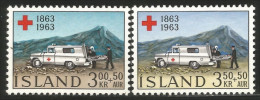 496 Iceland 1963 Centennaire Croix Rouge Red Cross Centenary Rotes Kreuz MNH ** Neuf SC (ISL-318) - Médecine