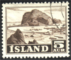 496 Iceland 5a Brun Brown (ISL-41) - Gebraucht