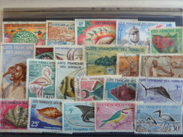 COTE FRANCAISE DES SOMALIES  LOT DE TIMBRES TOUS DIFFERENTS - Used Stamps