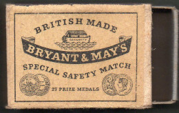 Boîte D'Allumettes - ANGLETERRE - BRYANT & MAY'S - Matchboxes