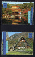 United Nations UN New York Serie 2v 2001 Unesco World Heritage Japan MNH - Nuevos