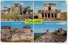 Mexico - TULUM, El Castillo, Templo De Los Frescos, Estructura 20, Templo Del Dios Descendiente - Mexique