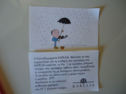 GREECE VIGNETTE  CIGARETTE KARELIA COMICS  ΚΥΡ ΓΕΛΟΙΟΓΡΑΦΙΕΣ - Cómics