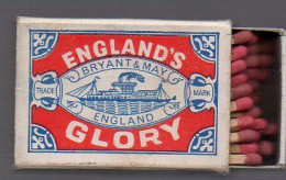 Boîte D'Allumettes - ANGLETERRE - ENGLAND'S GLORY - BRYANT & MAY'S - Matchboxes