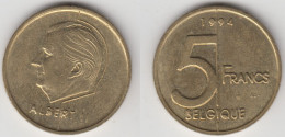 BELGIQUE 5 FRS 1994 FR ( FAUTEE COIN BOUCHE) - 5 Frank