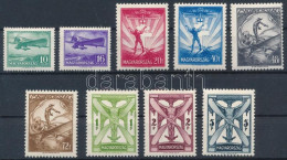 **, * 1933 Repülő (II.) Sor (*40.000) (40f, 1P, 2P és 5P Falcos / Hinged) - Autres & Non Classés