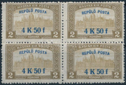 ** 1918 Repülő Posta 4K50f Négyestömb (30.000) - Sonstige & Ohne Zuordnung