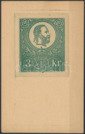 1921 Réznyomat 3kr Sorszámozott Libellus Emléklap (1.000 Példány Készült) Használatlan - Otros & Sin Clasificación