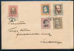 1919 Levél Magyar Tanácsköztársasági Arcképek Sorral Bérmentesítve "BUDAPEST" - "SÁNDORHÁZA" - Other & Unclassified