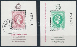 ** 1992 35 éves A MABÉOSZ Emlékív Pár Azonos Sorszámmal, A Zöld Emlékíven "AZ ELNÖKSÉG AJÁNDÉKA AZ ALAPÍTÓ TAGOKNAK" (25 - Autres & Non Classés