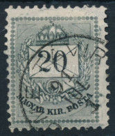 O 1881 Színesszámú 20kr 11 1/2 Fogazással, Karcok, Lemezjavítások "(FIU)ME TÁVIR(DA)" (Gudlin 100 P) - Autres & Non Classés