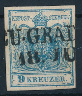 O 1850 9kr MP III Több Lemezhibával "(N)EU.GRAD(ISKA)" - Andere & Zonder Classificatie