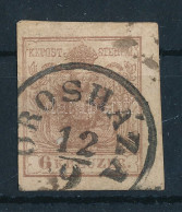 O 1850 6kr MP Lemezhibás Bélyeg, üreges Nyomat "OROSHÁZA" - Autres & Non Classés