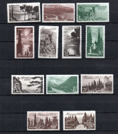 Russia 1938 Old Set Landscape Stamps (Michel 625/36) MLH - Nuevos